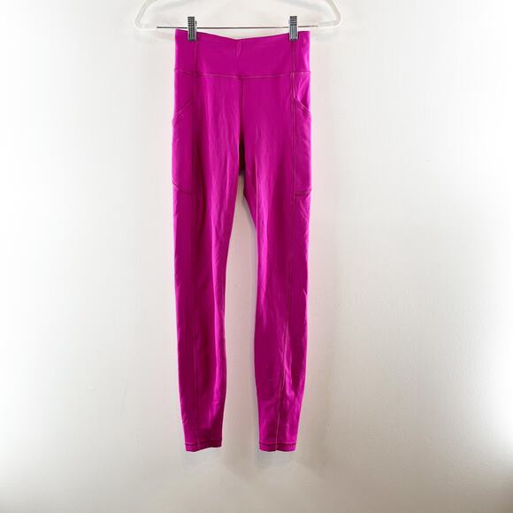 Lululemon Invigorate High-Rise Tight Leggings 28" Ripened Raspberry Pink 4 - Picture 5 of 9